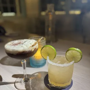 Salted Mascarpone Espresso Martini &amp; The Grand Margarita ! TASTY!