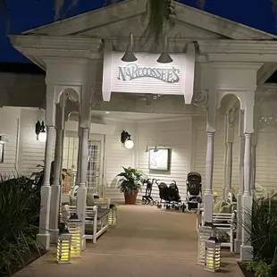 outside