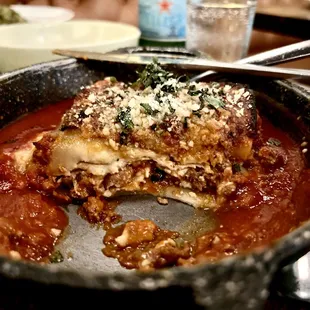 The Lasagna deserves two photos. Unlike any I've ever had (mind you, I'm not Italian but I do love my Lasagna)