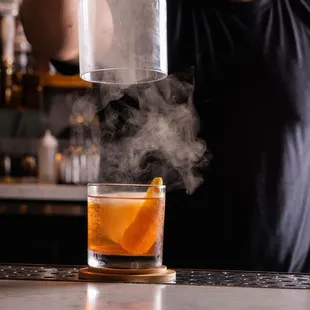 smoky old fashioned