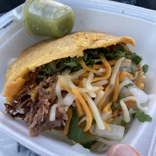 Gordita carnitas was very good