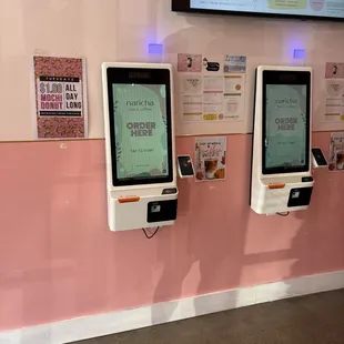 Order via kiosks