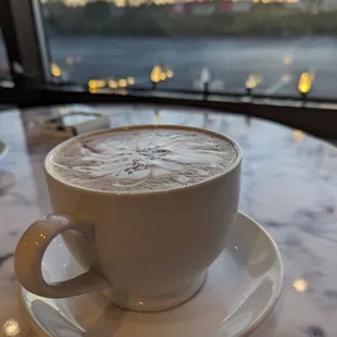 Cappuccino at sunrise