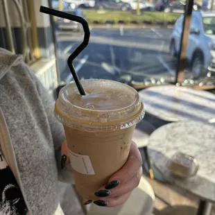 Sisters bad fruit coffee and a very weird straw