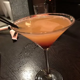 Hurricane martini it's as good as it looks.