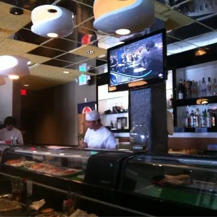 sushi and sashimi, interior