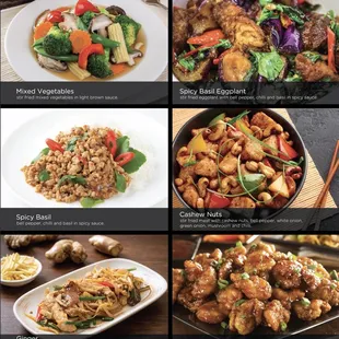 Entrees served with steamed rice