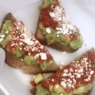 Avocado Toast closeup (sorry one is missing my family was already enjoying it when we thought to take the photo)