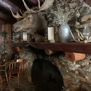 Restaurant fireplace