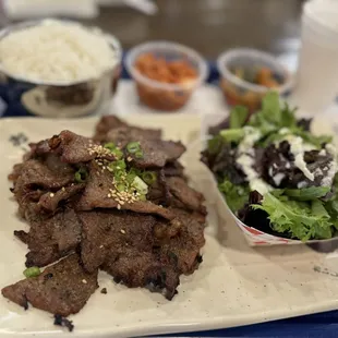 Bulgogi and salad
