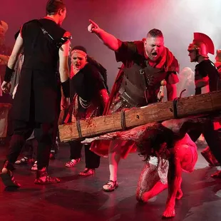 Scene from "The Fourth Cross" at the NarroWay Theatre.