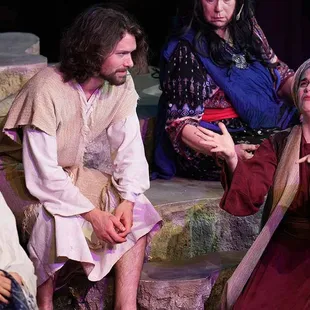 Scene from "The Fourth Cross" at the NarroWay Theatre.