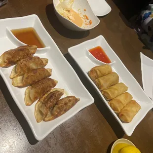Spring rolls &amp; dumplings