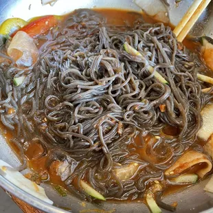 Cold noodles, mixed