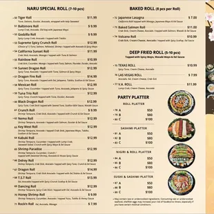 Full Menu 2