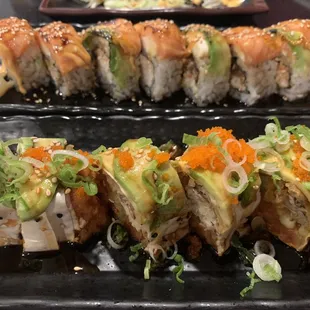 2216352. Eight Piece Seared Smoke Salmon Roll 95213556. Eight Piece Drunken Crab Roll