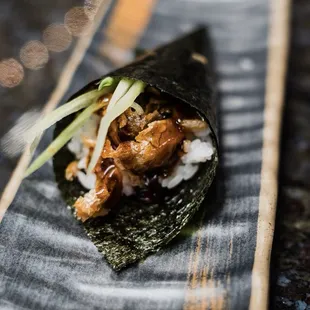 Salmon Skin Hand Roll