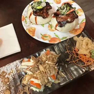 Roll and Pan fried BBQ pork Bao