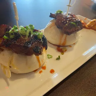 Pan fried BBQ pork Bao