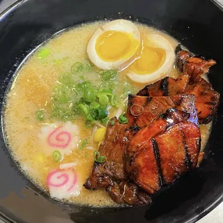 BBQ Pork Ramen noodle soup