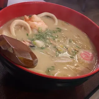 Seafood Ramen Noodles soup