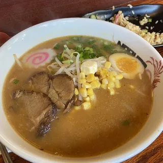 Miso Ramen and Small Appetizer