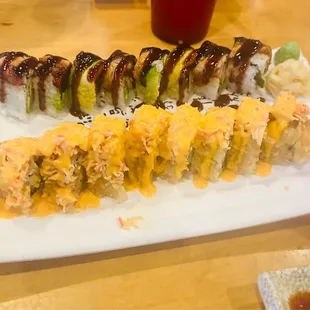 sashimi, sushi, sushi and sashimi, food