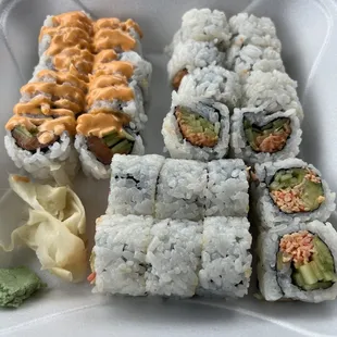 sushi and sashimi, food, sashimi, sushi
