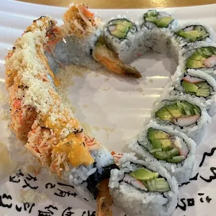 Firecracker Special Roll and California Roll