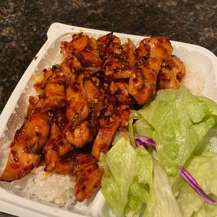 spicy chicken teriyaki