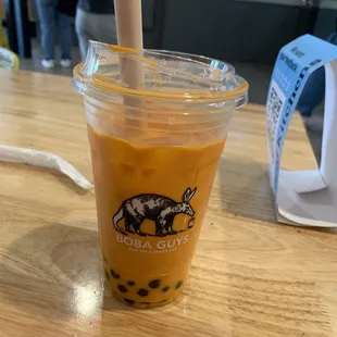 Thai tea boba