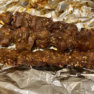 Chicken Hearts Skewers