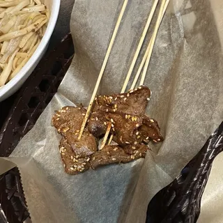 Beef Tongue Skewers