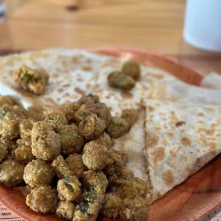 a plate of food on a table
