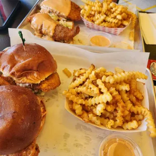 Combo 1 and combo 2. Each comes with a drink.