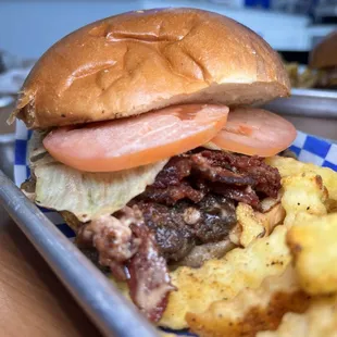 The big country bacon burger