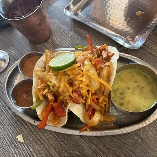 Lamb Masala Taco Plate