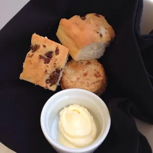 Complimentary bread basket