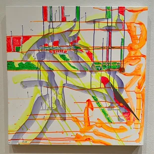 Mark di Suvero: Animal Talk, 2021, acrylic on canvas! (04/2023)