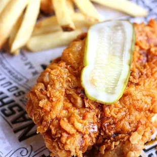 fried chicken and fries