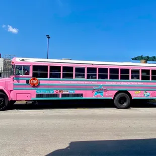 The big pink bus!!