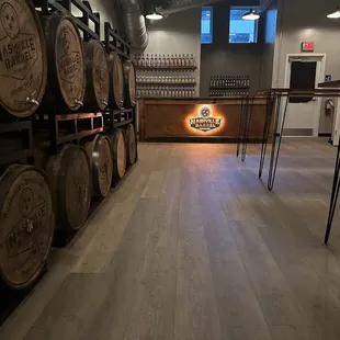 the inside of a brewery