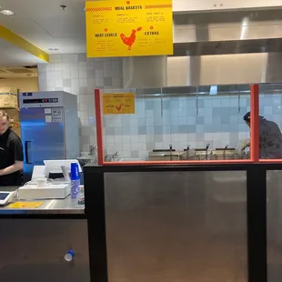 Order counter and menu