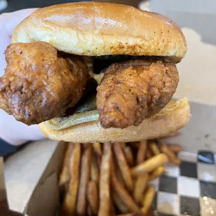 chicken wings and fried chicken, food