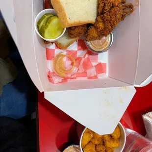 chicken wings and fried chicken, food