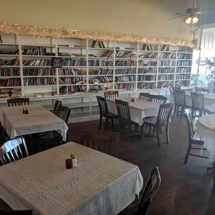 Old floors, book shelves