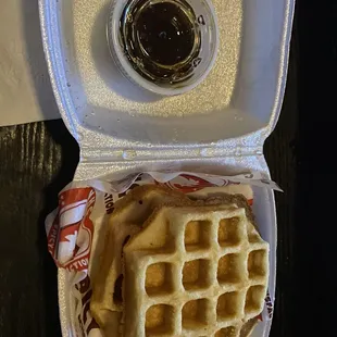 Waffle 2pc with Maple Syrup 2oz