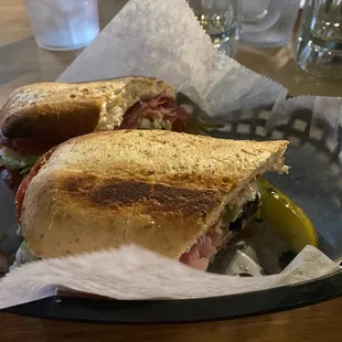 Sandwich finally arrived... no chips