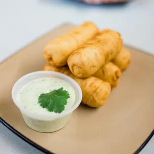 Their tequeños are amazing. Like little cheese sticks.