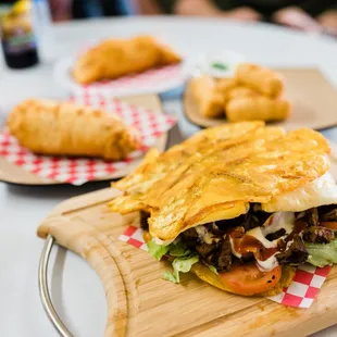 Their patacón sandwiches are amazing!